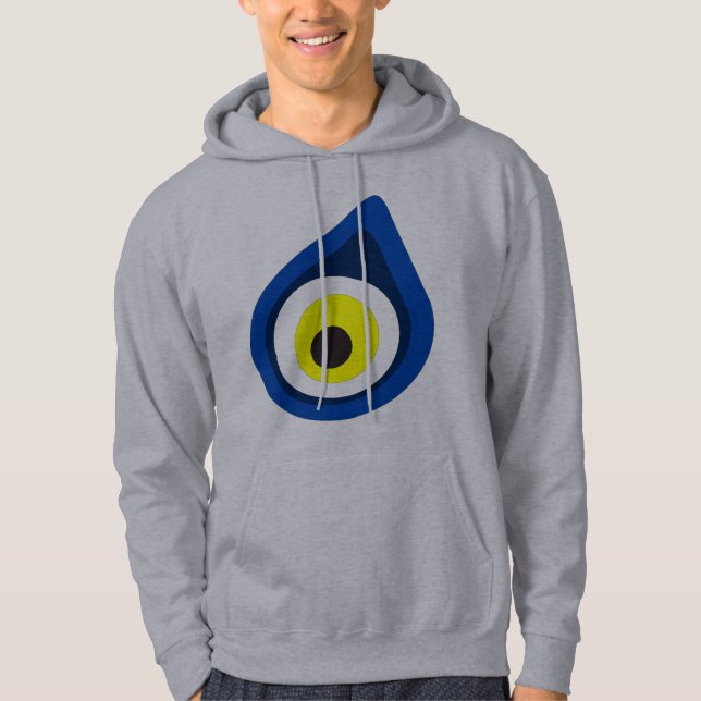Ond ögaskyddsvariant (nazar Boncugu) Sweatshirt Med Luva (Framsida)