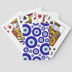 Ond Ögon Mönster, Grekiskt Öga, Turkiskt Öga, Naza Casinokort