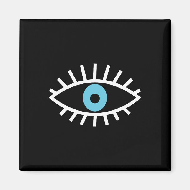 Ond Ögon Skydd Andlig Estetisk Yoga Esoterisk Magnet (Framsidan)