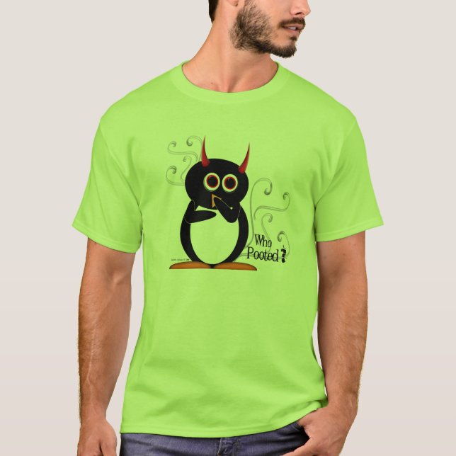 Ond pingvin vem Pooted? T-tröja T Shirt (Framsida)