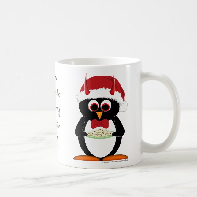 Ond pingvinjulmugg kaffemugg (Höger)
