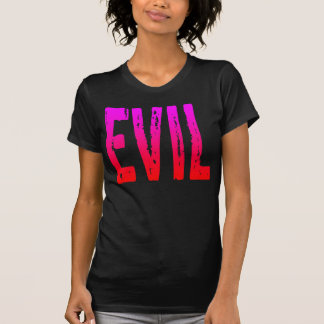 OND PINK RÖD SKRÄCK ZOMBIE MONSTER TEE SHIRT