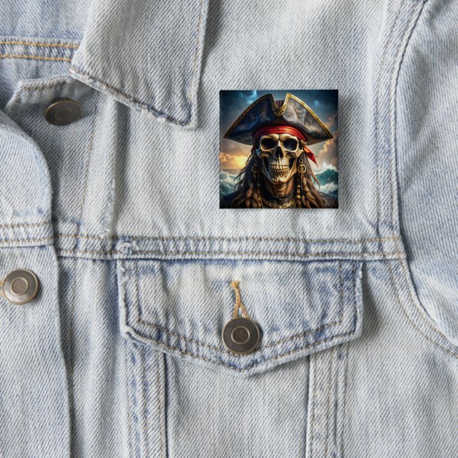 Ond piratskalleknapp knapp (In Situ)