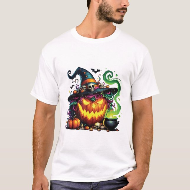 Ond Pumpa Häxa Kittel T Shirt (Framsida)