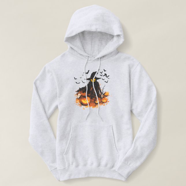 Ond Pumpa Skördeman Halloween T-Shirt – Kuslig (Design framsida)