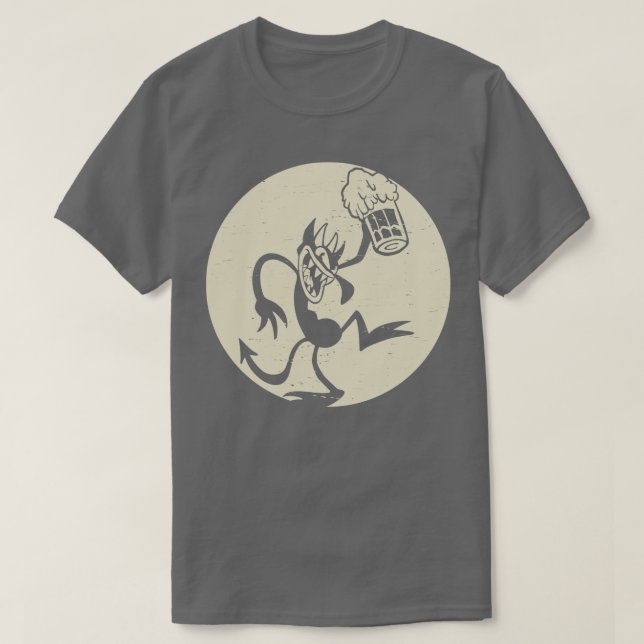 ond retro TShirt T Shirt (Design framsida)