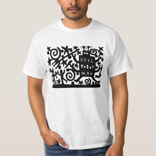 Ond robotman t-shirt (Framsida)