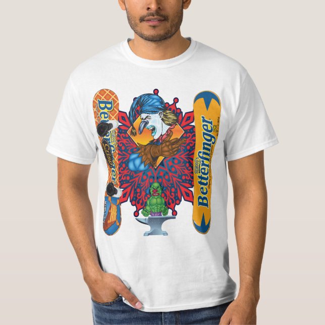 Ond skjortaButterfinger för clown T Snowboard - Shirt (Framsida)