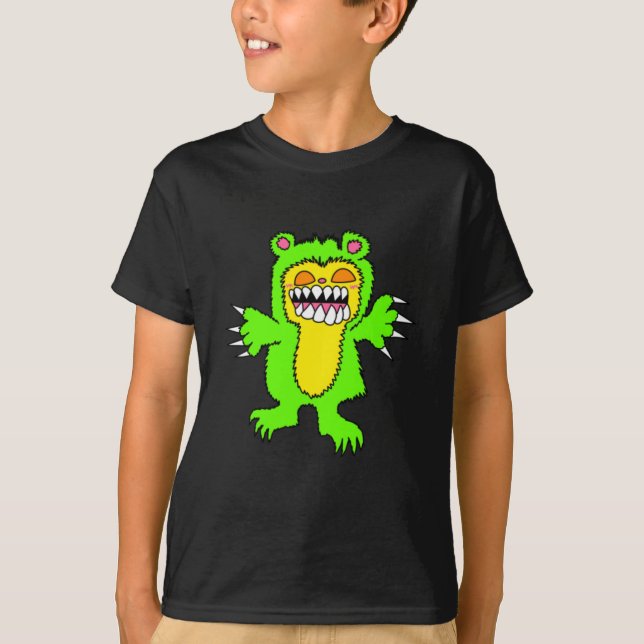 Ond Teddybjörn Kid T-Shirt (Framsida)
