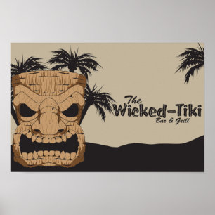 Ond Tiki pubaffisch Poster