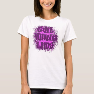 Ond ung knatteMeanie Purp en rosa Tee Shirt