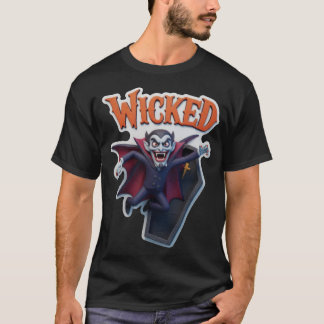Ond vampyr framträder ur kistan t shirt