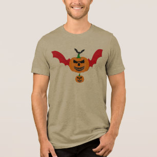 Ond Vampyrfladdermus Pumpa Jack O Lantern Hallowee T Shirt
