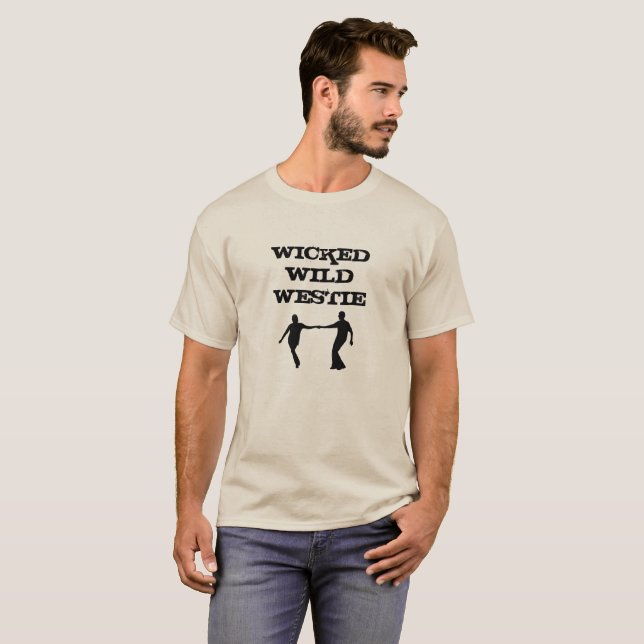 Ond vild Westie Tee (Hel framsida)
