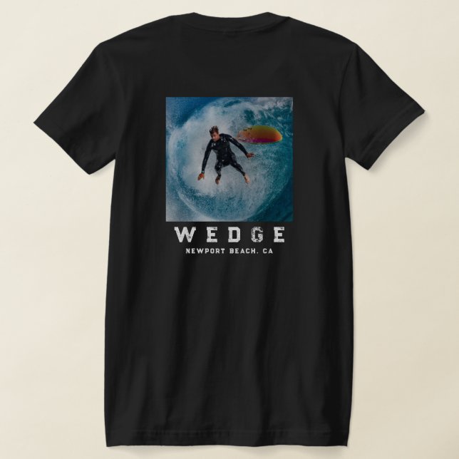 Ond WEDGE, T-Shirt (Kvinnor) Newport Beach, CA  (Laydown Baksida)