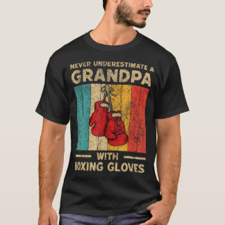 Onda aldrig en gammal man med boxningshandskar t shirt