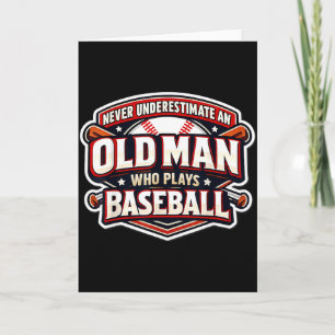 Onda aldrig en gammal man som spelar baseboll kort
