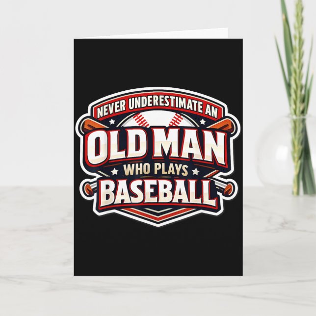 Onda aldrig en gammal man som spelar baseboll  kort (Framsida)