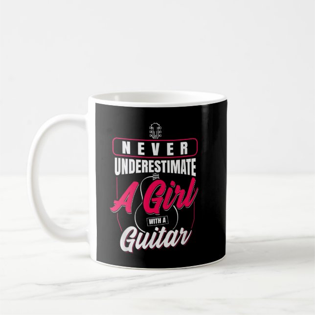 Onda aldrig en tjej med en gitarr kaffemugg (Vänster)