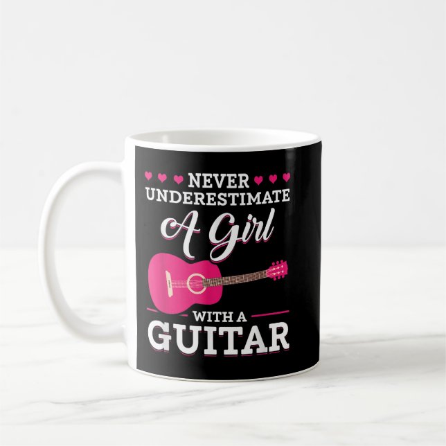 Onda aldrig en tjej med en gitarr kaffemugg (Vänster)