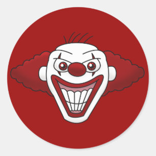 Onda Clown-dekaler Runt Klistermärke