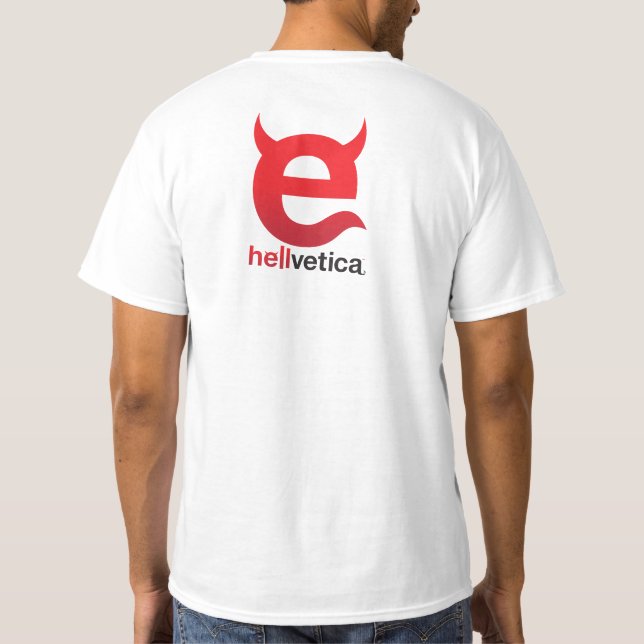 Onda "e" helvetica T-Shirt (Baksida)