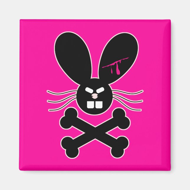 Onda Emo Kanin Crossbones Magnet (Framsidan)