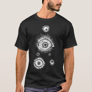 Onda Flytande Ögon - Gotisk Skräckkonst T Shirt