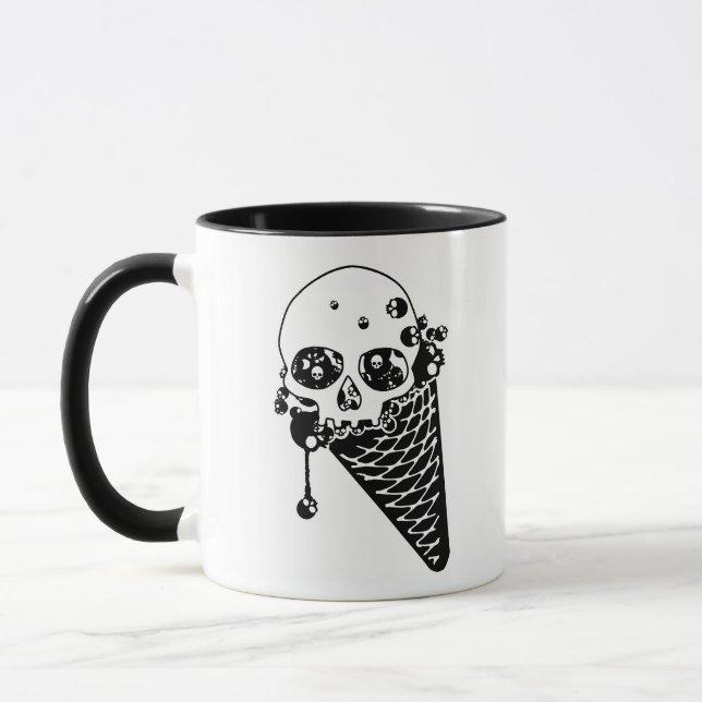 Onda glasskonen mugg (Vänster)