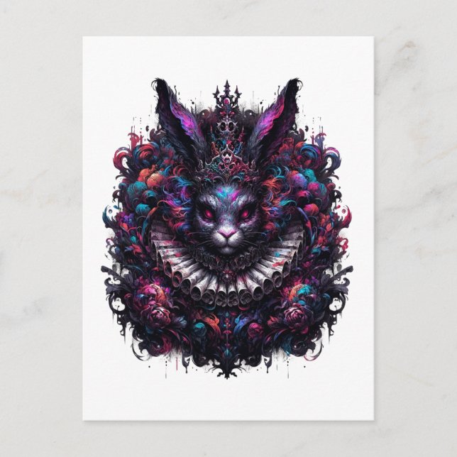 Onda kaninen vykort (Framsida)