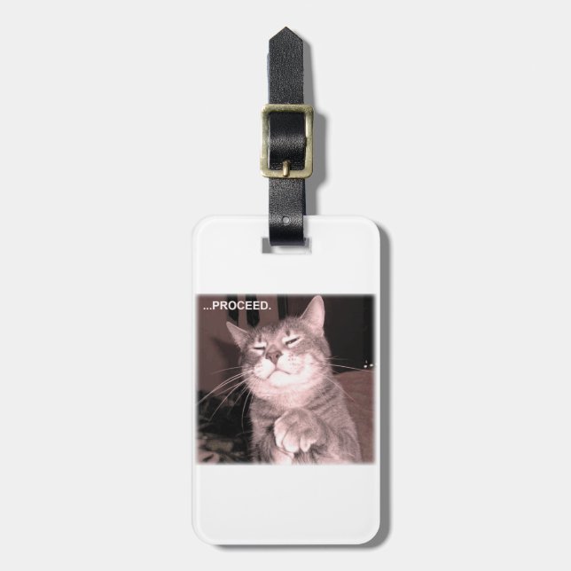 Onda kattnågot att säga fortsätter med bagagebricka (Vertikal Framsida)