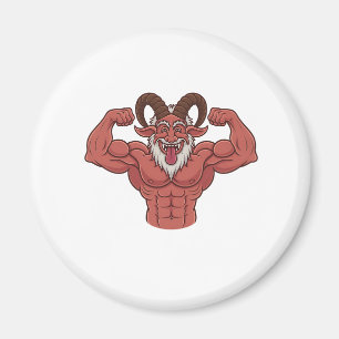 Onda Krampus Jul Flexande Muskler Fitness Magnet