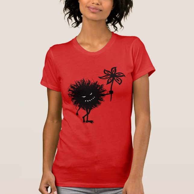 Onda kvinnor för krypgeblomma tee shirt (Framsida)