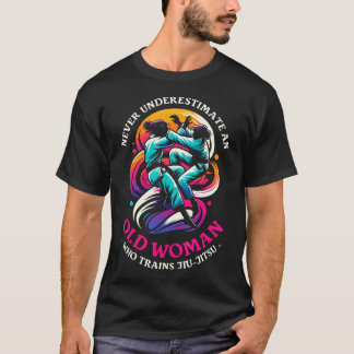Onda Kvinnor Som Tränar Jiu-Ji Bli Aldrig Underska T Shirt