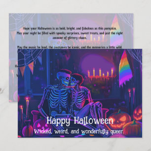 🌈🎃Onda, märkliga och underbart queera HBT-kort Inbjudningar
