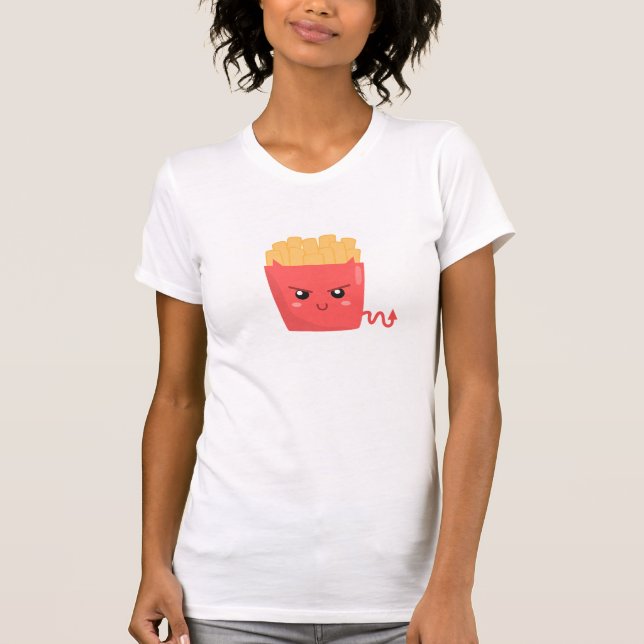 Onda men söta pommes frites tee shirt (Framsida)