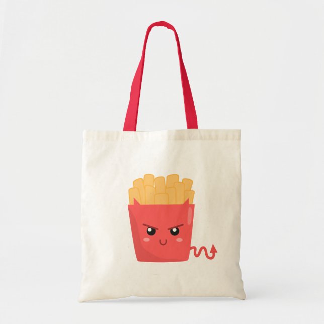 Onda men söta pommes frites tygkasse (Framsidan)