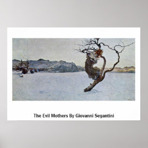 Onda Mor av Giovanni Segantini Poster