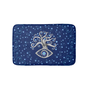 Onda Öga Amulet Träd Badrumsmatta