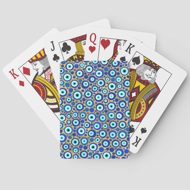 Onda Öga Charm Mönster Casinokort (Baksidan)