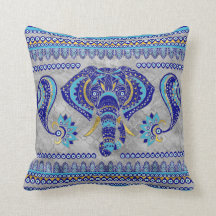 Onda Öga Elephant Ornamental Mönster