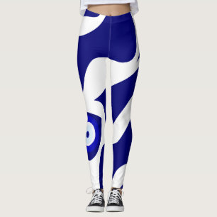Onda Öga Lava Mönster Leggings