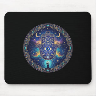Onda ögon Amulett Skydd Estetisk Yoga Hamsa H Musmatta