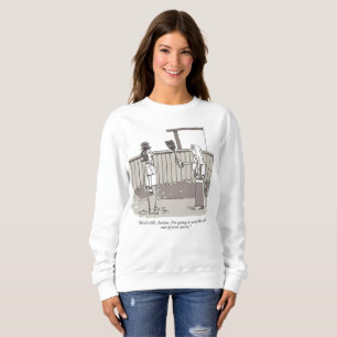 Onda Perm-kvinnor vit sweatshirt T Shirt