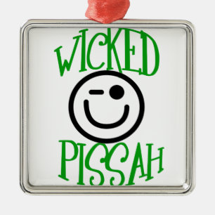 Onda Pissah! Julgransprydnad Metall