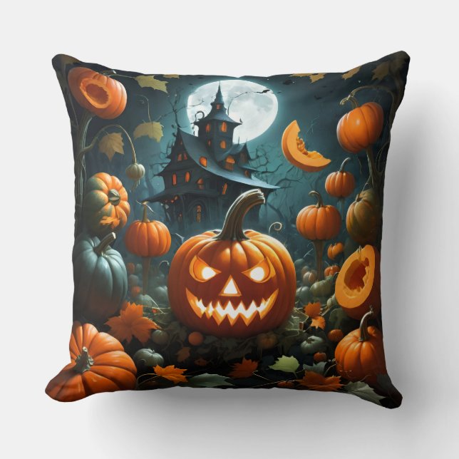Onda pumpa orange kudde (Framsida)