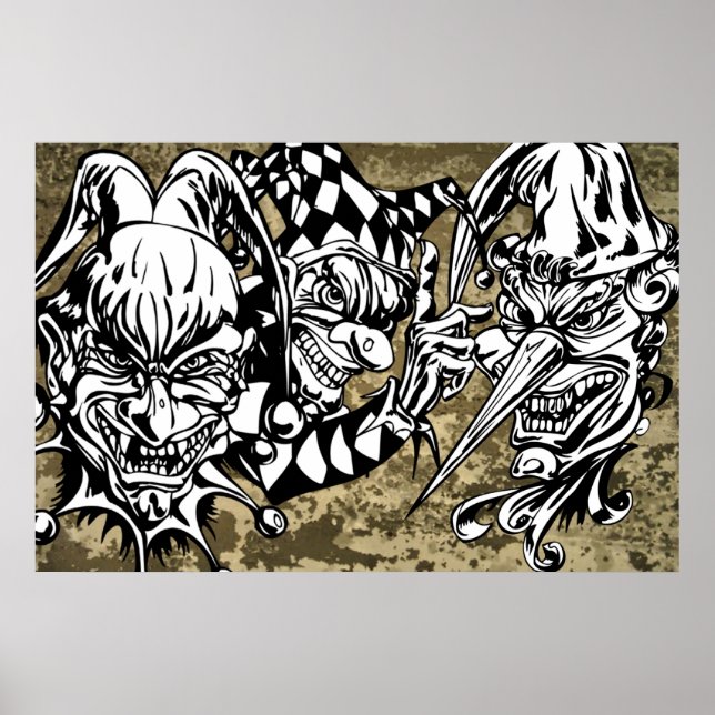 Onda, Scary Clowns Poster (Framsidan)