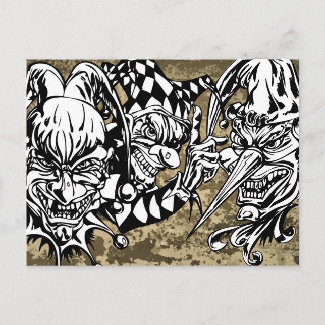 Onda, Scary Clowns Vykort (Framsida)