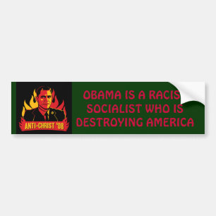 Onda socialistiska Obama Bildekal