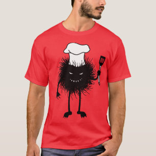 Onda teckenkärlekar för rolig kock att laga mat t shirt